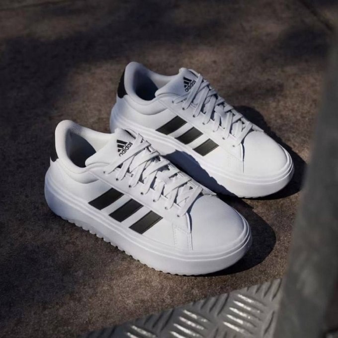 Tênis Plataforma Adidas Grand Court