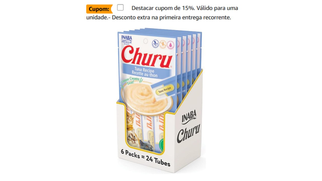 Pack Churu Gatos Atum 24 Unidades 14g