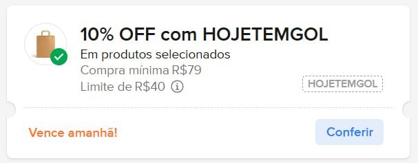 Cupom Mercado Livre - 10% OFF até R$ 40