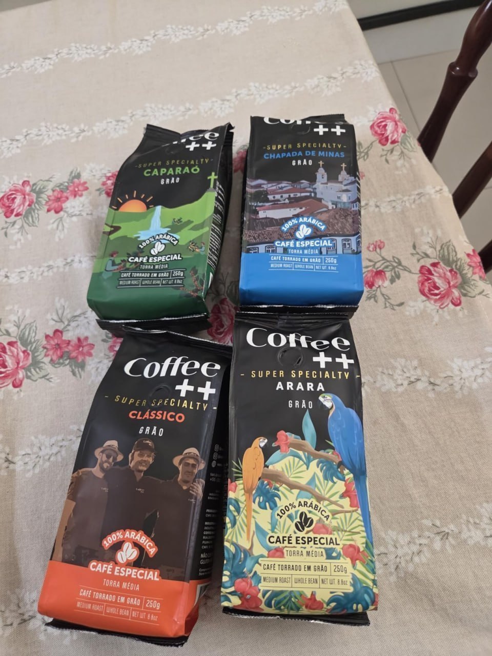Coffee++ Café Especial Em Grãos Kit 4 Unidades