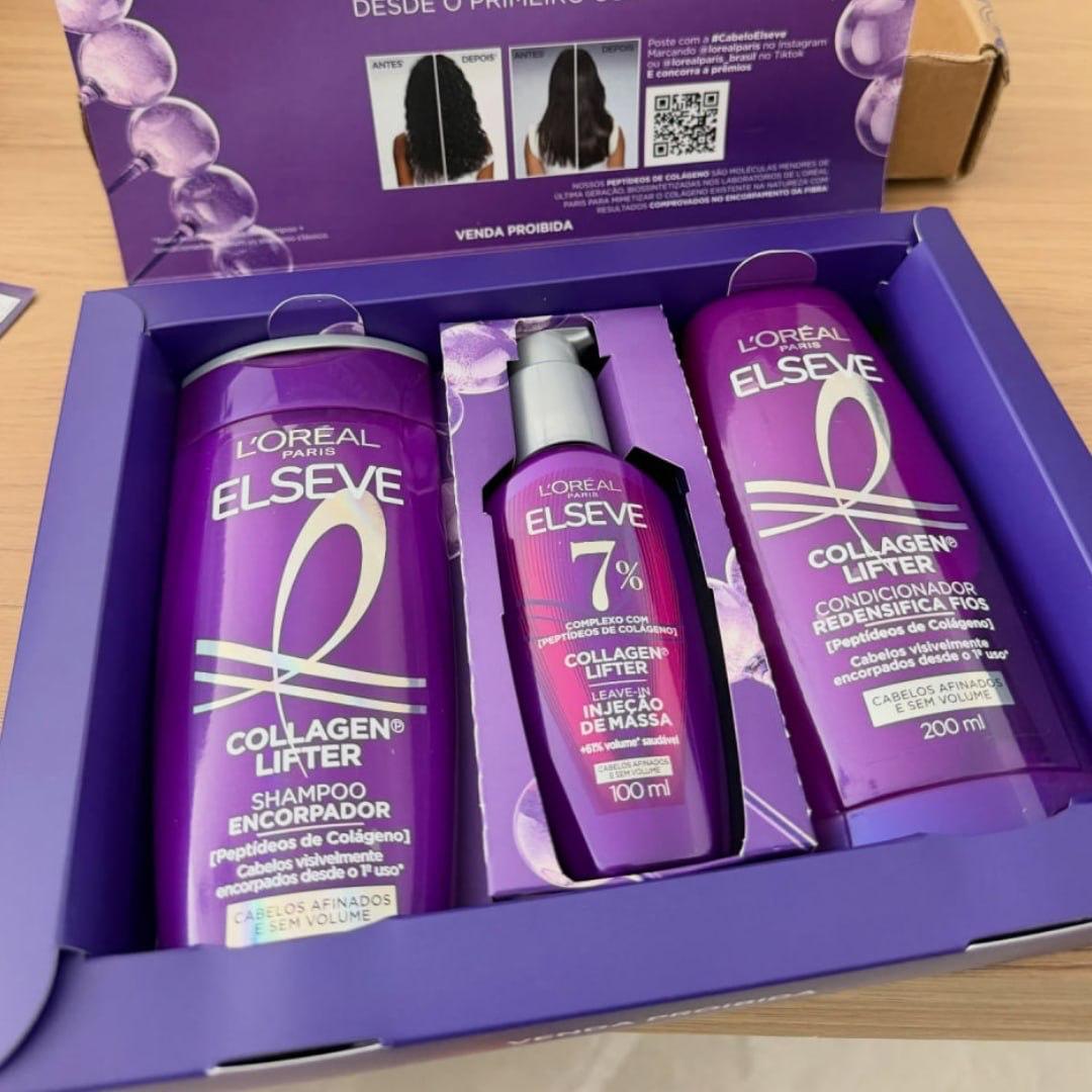 L'Oréal Paris Elseve Collagen Lifter Kit Shampoo + Condicionador + Sérum
