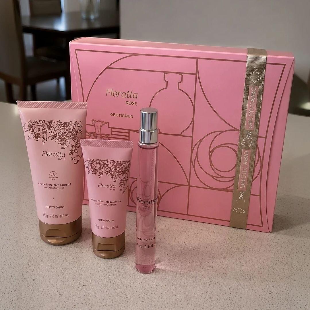 Boticário Presente Floratta Rose Kit 3 Produtos