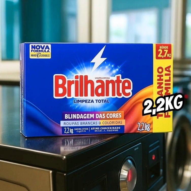 Sabão em Pó Concentrado Brilhante 2,2kg