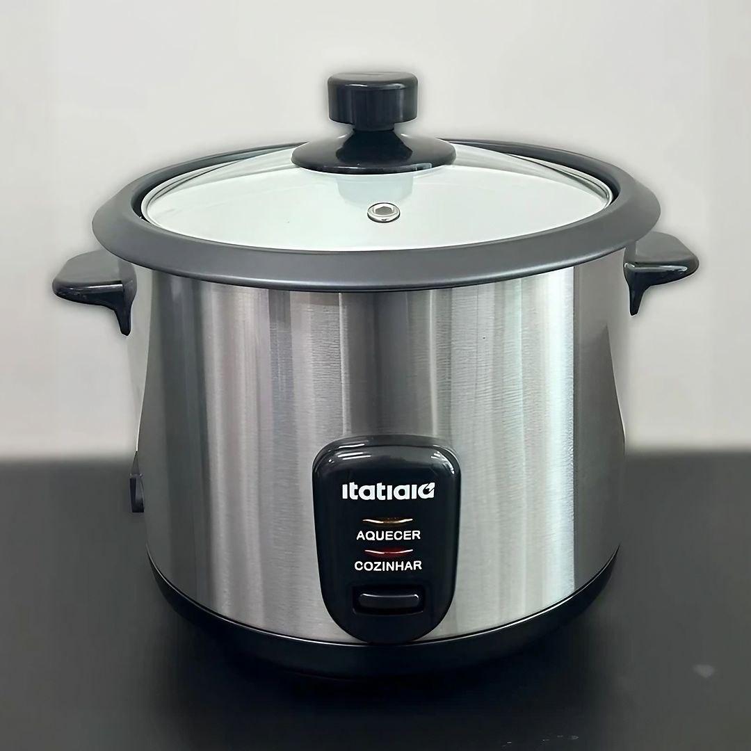 Panela de Arroz Elétrica 10 Xícaras 1.8L Inox