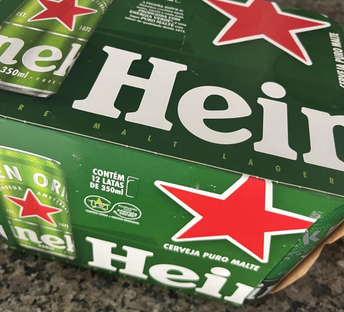 Heineken Cerveja Sleek Lata 350ml Pack 12 Unidades