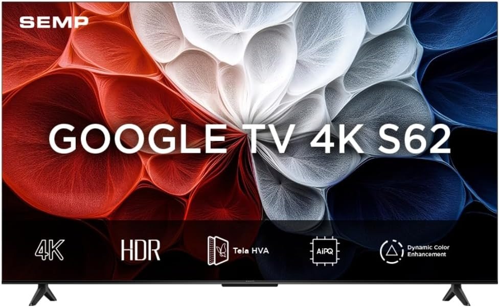 Smart TV Semp 50" LED 4K Google TV HDR10+ Dolby Audio