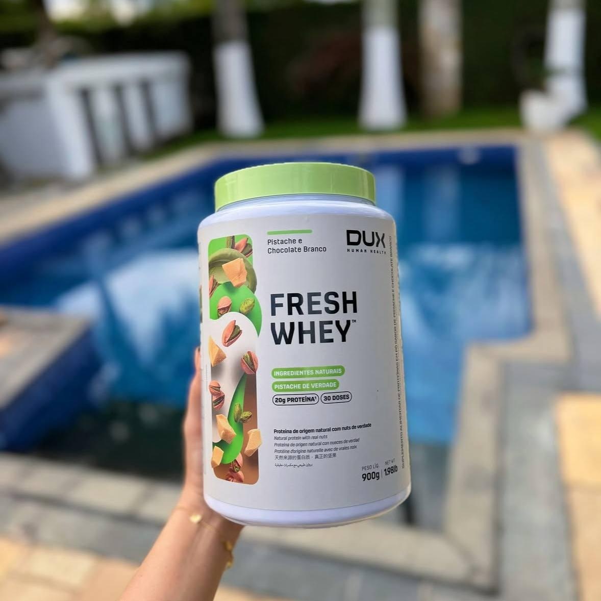 Fresh Whey Dux Nutrition Pistache e Chocolate Branco 900g