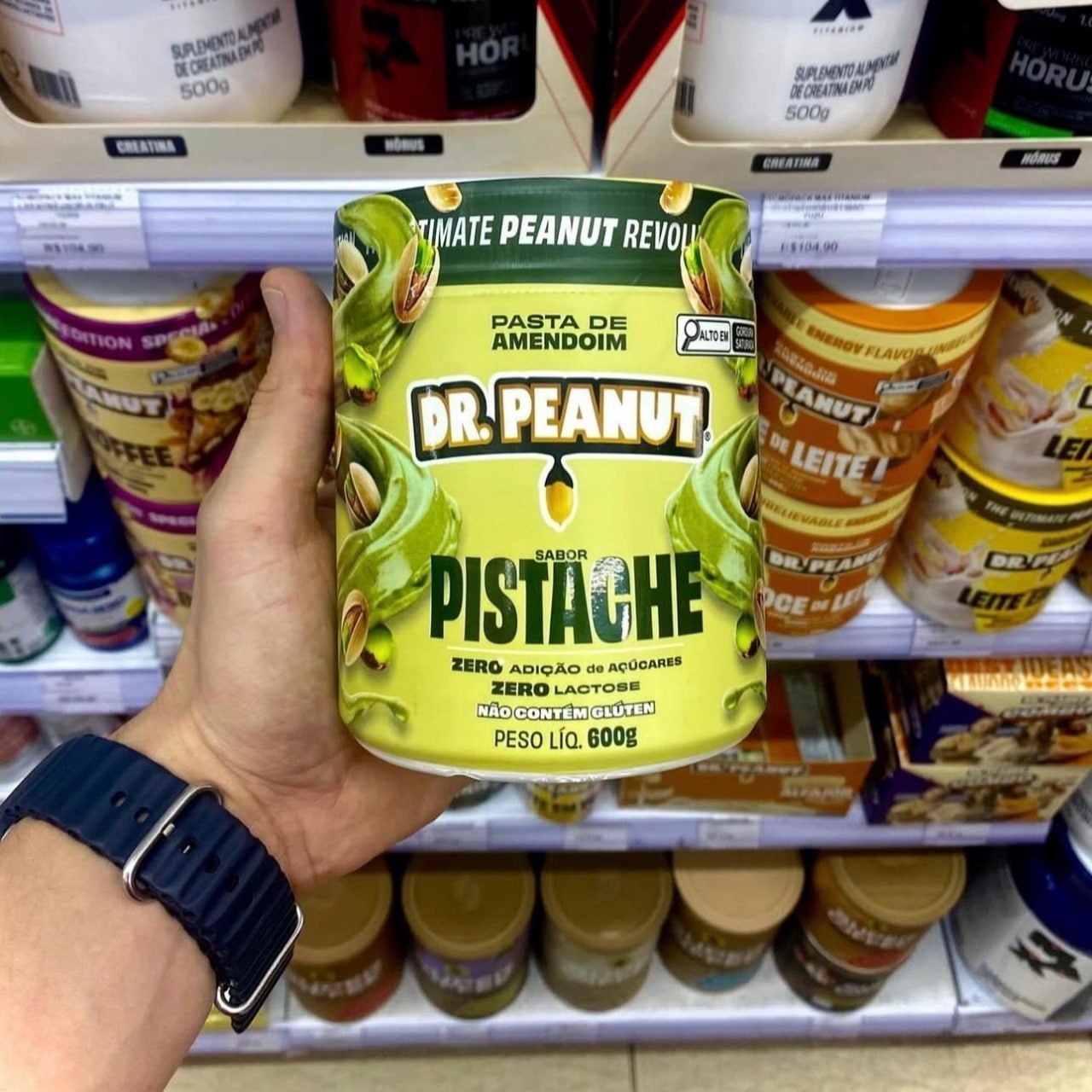 Pasta de Amendoim Dr. Peanut Sabor Pistache 600g
