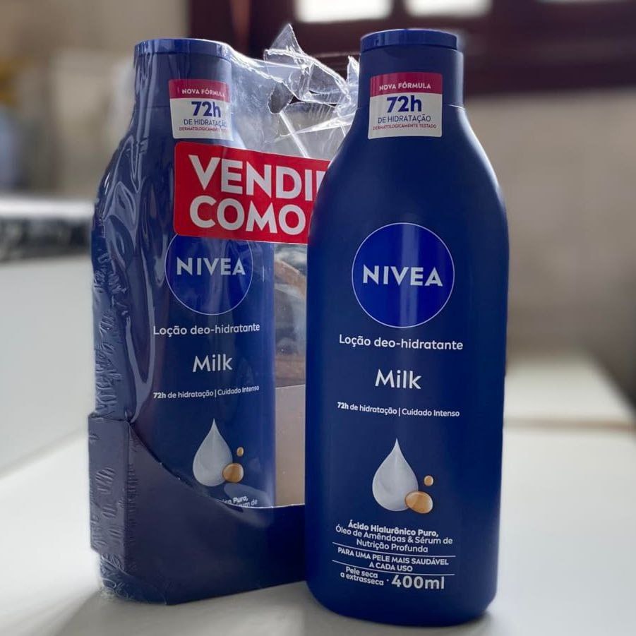 Kit 2 Loções Hidratantes Nivea Milk 400ml