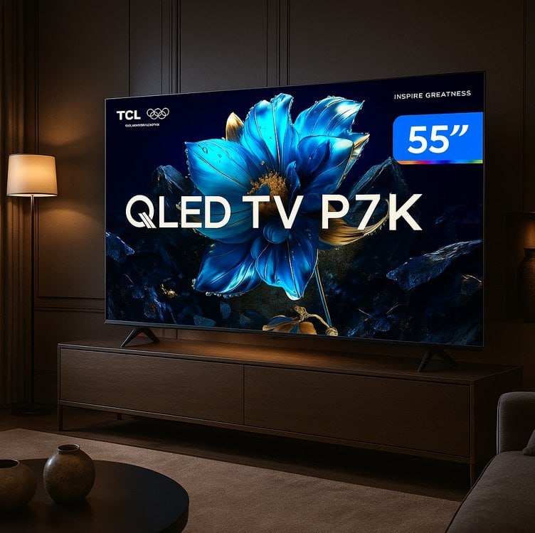Smart TV TCL 55" QLED 4K UHD 55P7K