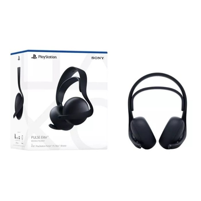 Headset Sem Fio Sony Pulse Elite Midnight Black