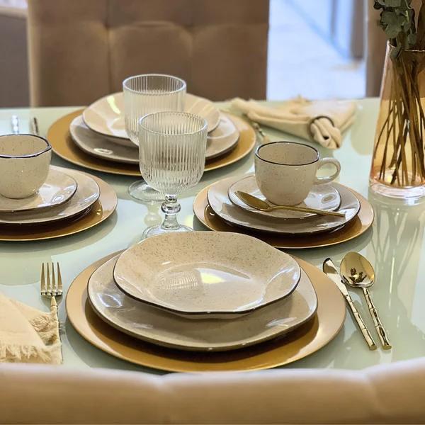 Aparelho de Jantar Ryo Maresia Oxford com 30 Peças