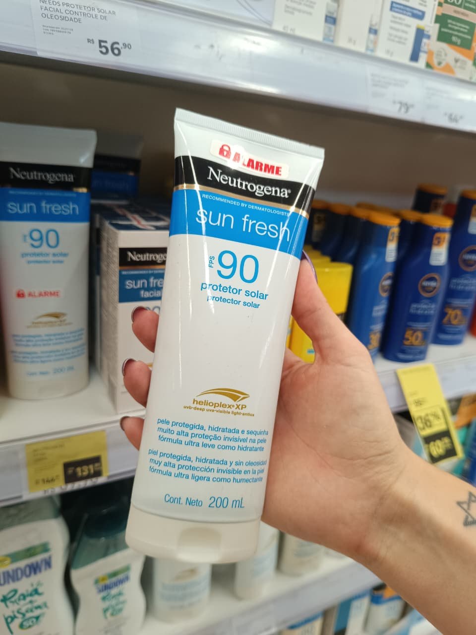 Neutrogena Sun Fresh Protetor Solar Corporal FPS 90 200ml