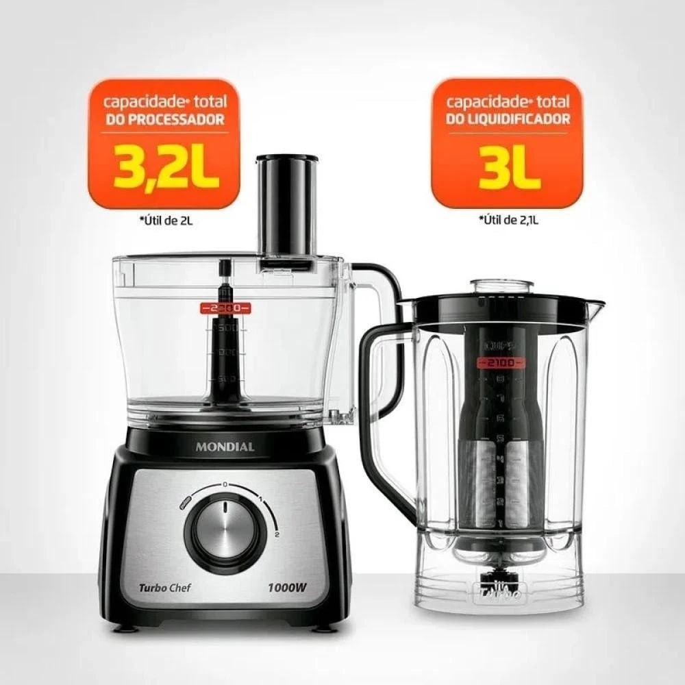 Multiprocessador Turbo Chef Mondial 5 em 1
