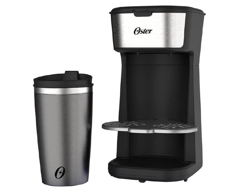 Oster Cafeteira 2Day Inox 2 em 1 com Copo Térmico 600W