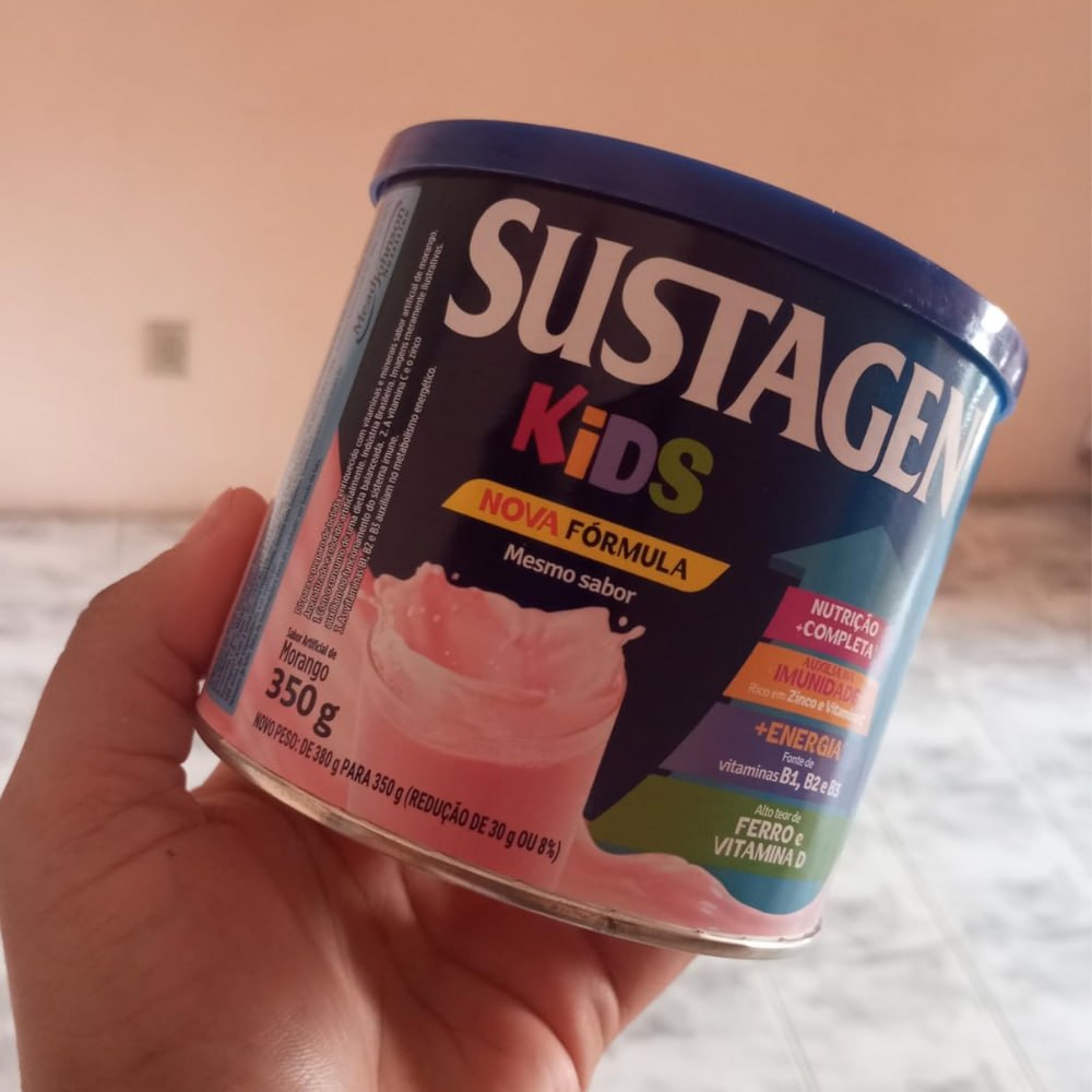 Sustagen Kids Complemento Alimentar Morango 350g