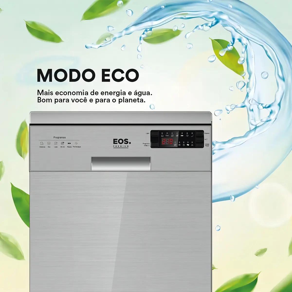 Lava Louças Eos 10 Serviços Prata Ell10s 220V