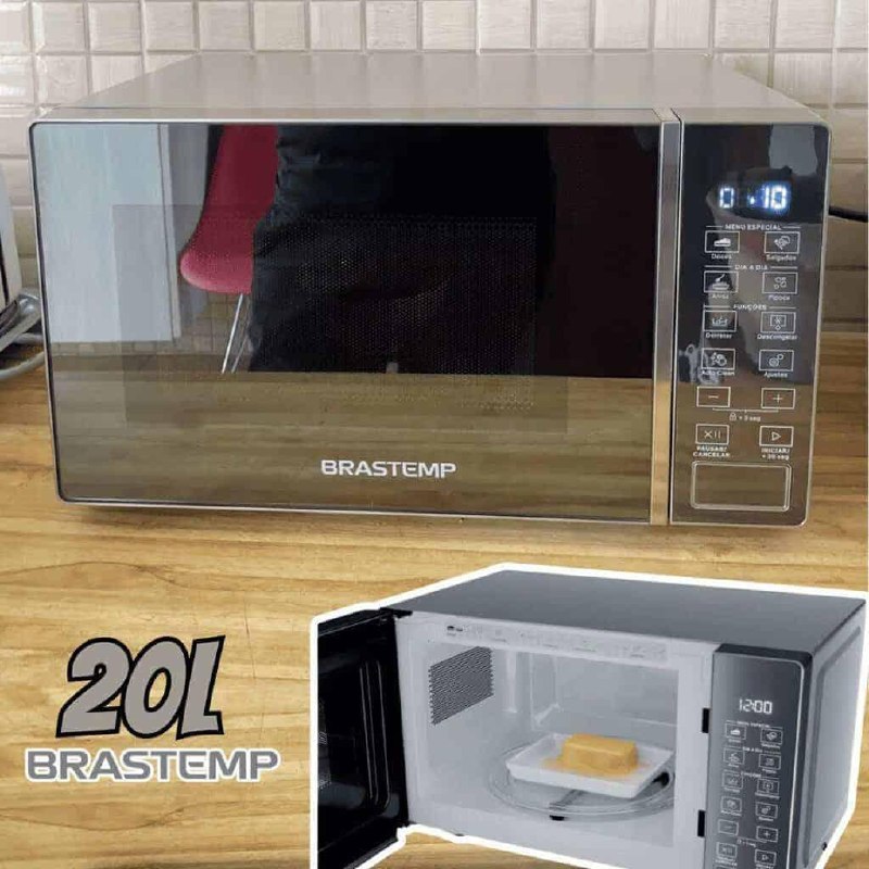 Micro-ondas Brastemp 20 Litros Inox Espelhado BMS20AR