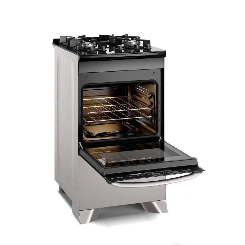 Fogão 4 bocas Electrolux Cinza Efficient Tripla Chama