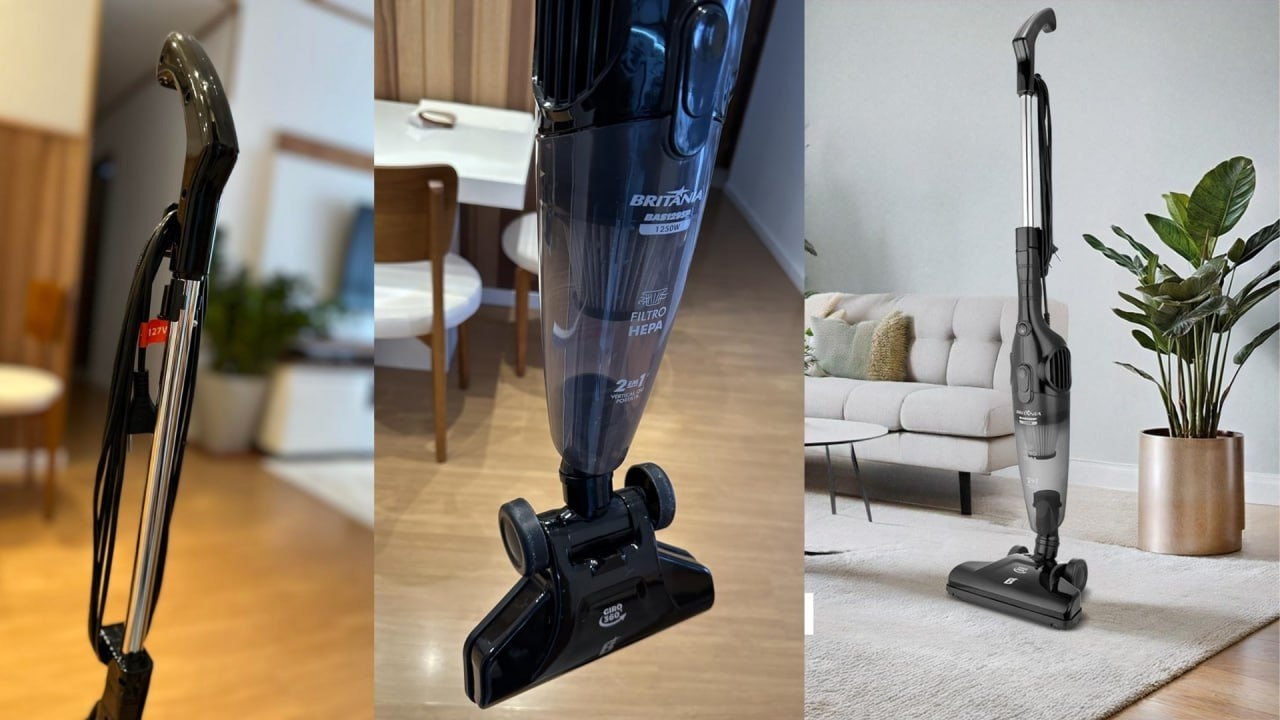 Britânia BAS1295P Aspirador de Pó 2 em 1 1250W