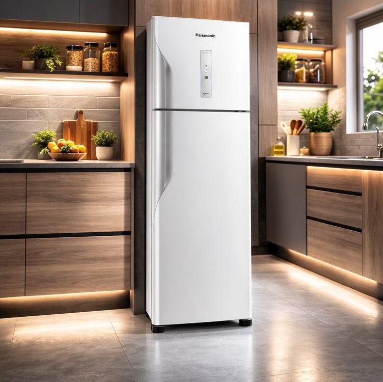 Geladeira Panasonic 391L A+++ Frost Free Branco 110v