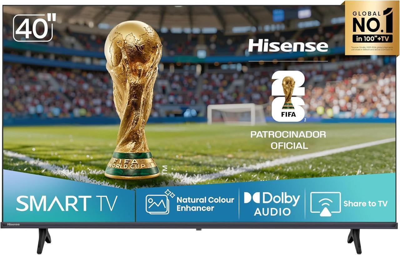 Smart TV 40" Hisense Full HD DLED Vidaa OS