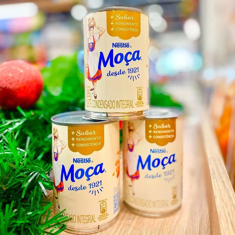 Nestlé Moça Leite Condensado Integral Lata 395g