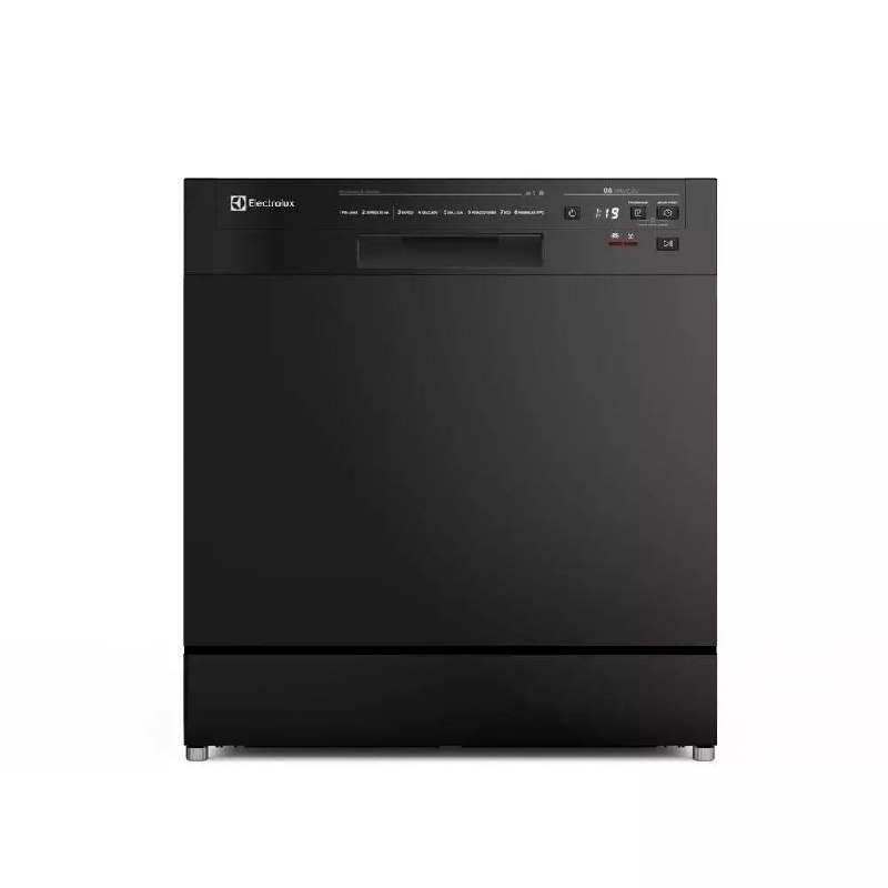 Lava-Louça Electrolux 8 Serviços Preta LP08E Lava e Seca