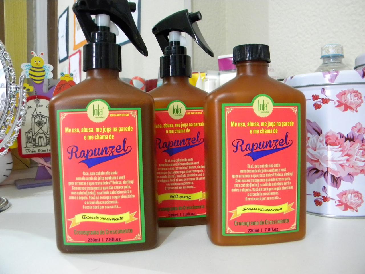 Kit Rapunzel Lola From Rio - Shampoo + Tônico + Milk Spray