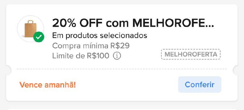 Cupom Mercado Livre - 20% OFF em Selecionados