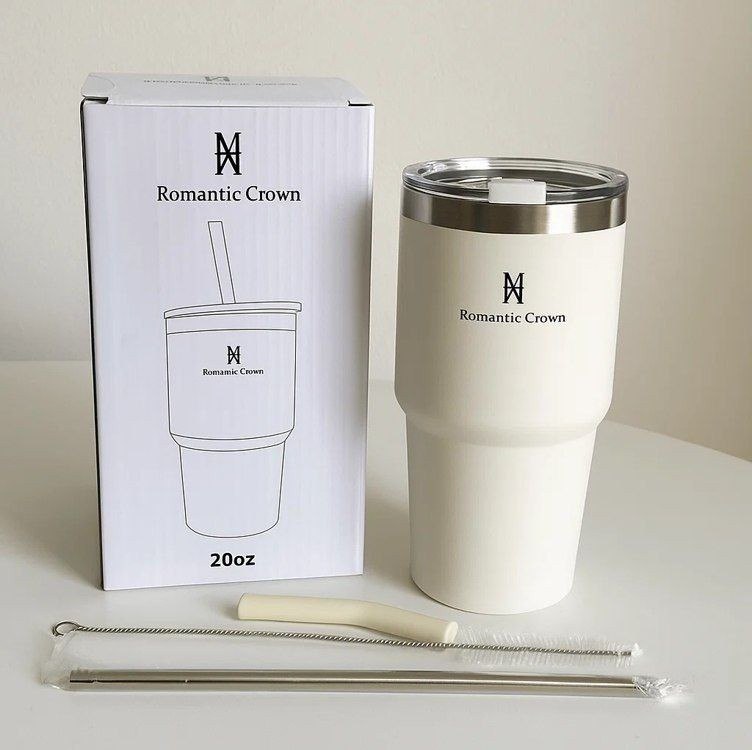 Copo Térmico 600ml Inox Anti-vazamento Romantic Crown