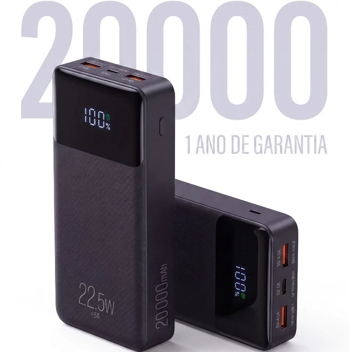 Power Bank ELG Pro 20000mAH Carregador Portátil