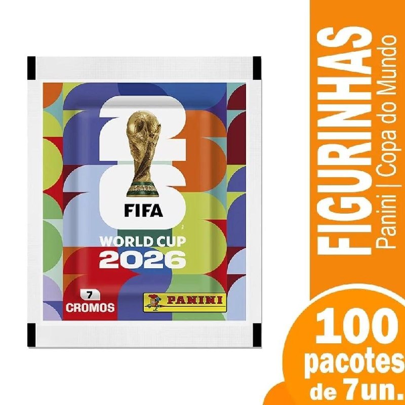 Figurinhas Panini Copa do Mundo 2026 - 100 Envelopes