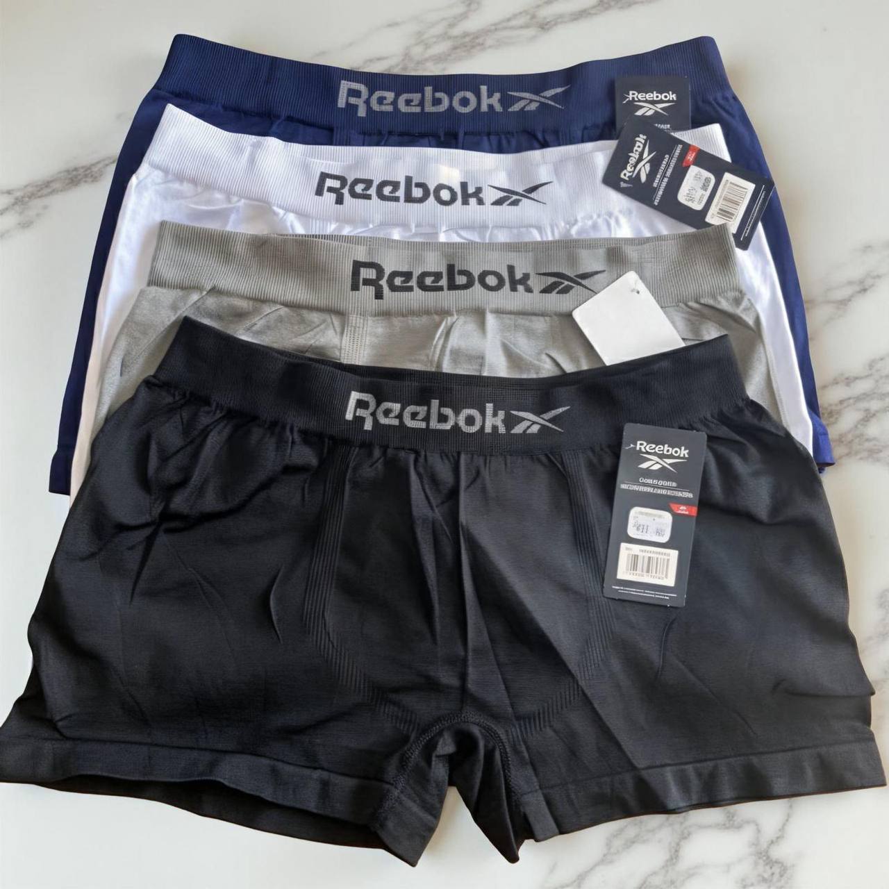 Kit 6 Cuecas Reebok Boxer Microfibra P e M