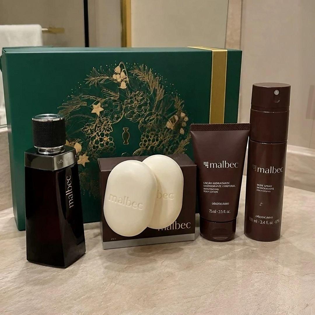 Malbec Kit Presente Premium 4 Itens O Boticário
