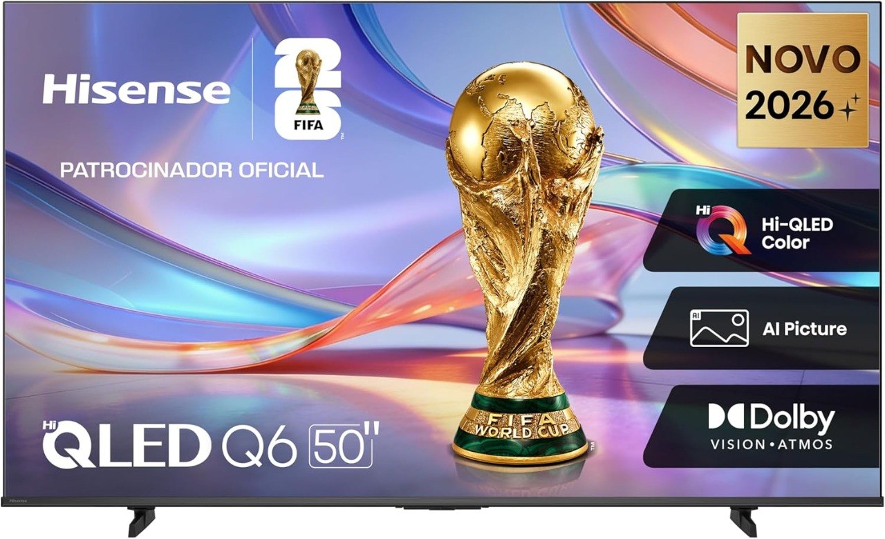 Hisense Smart TV 4K 50" 50Q6QVV com AI e Dolby Vision