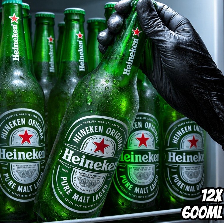 Cerveja Heineken Garrafa 600ml - Pack com 12 Unidades