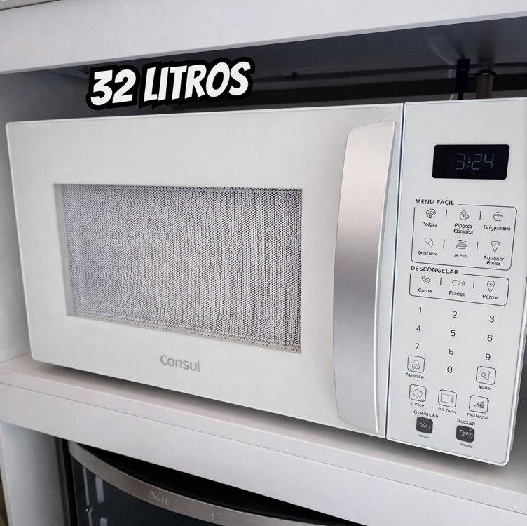 Micro-ondas 32 Litros Consul Branco CMS46AB 110V