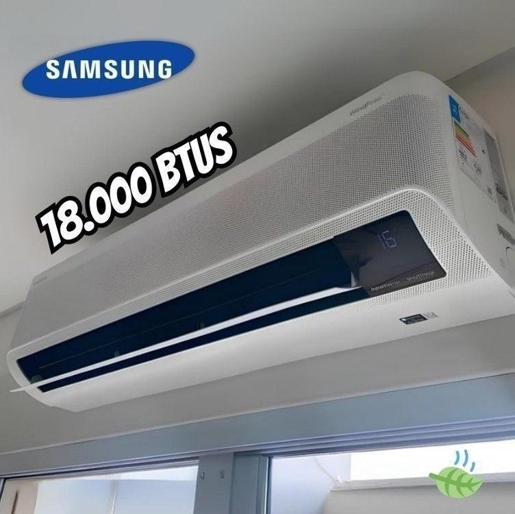 Ar Condicionado Hi Wall Samsung WindFree Connect AI Inverter 18.000 Btus