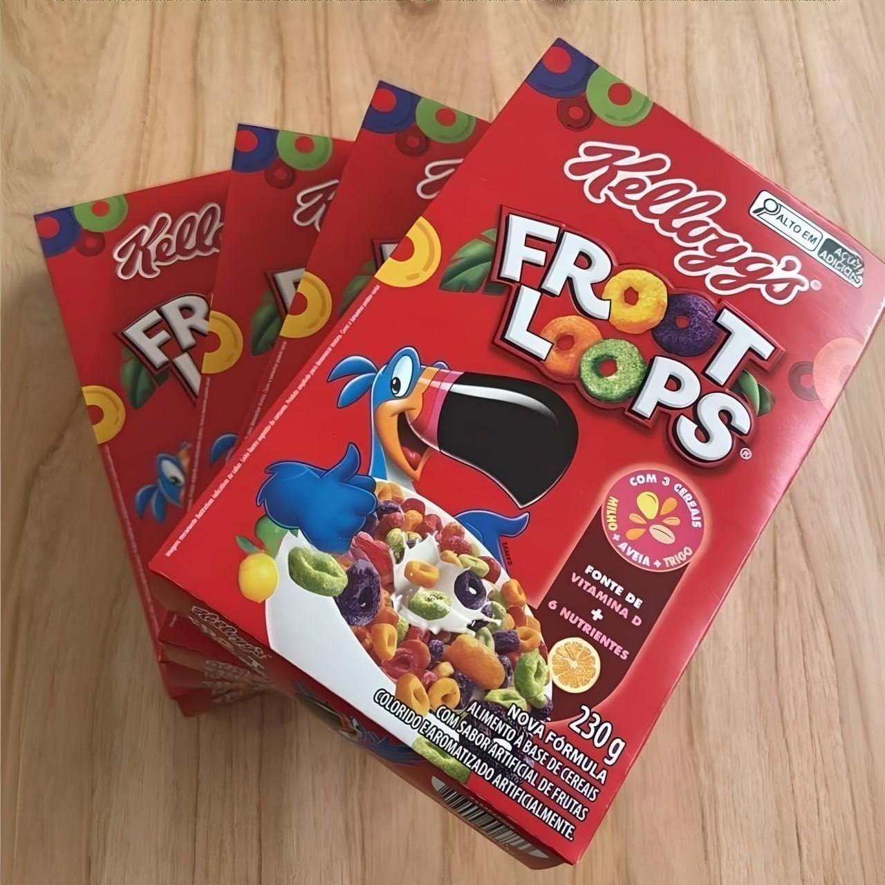Cereal Kellogg's Froot Loops Sabor de Frutas 230g