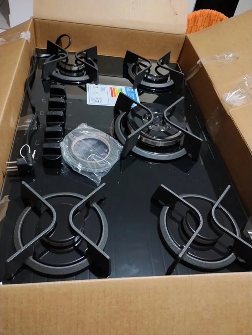 Cooktop 5 Bocas Dako Supreme Tripla Chama Bivolt Preto
