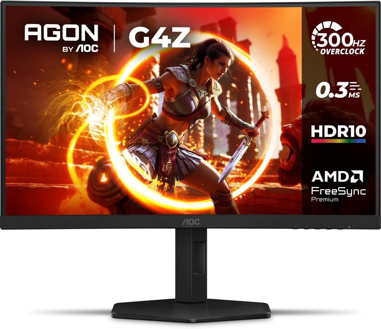 Monitor Gamer Curvo AOC AGON G4Z 27" 300Hz 0,3ms HDR10