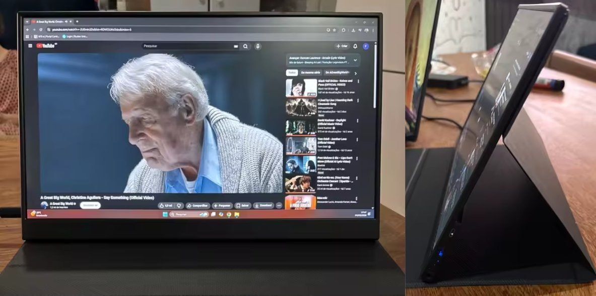 Monitor Portátil Amoudo 15,6" FHD IPS