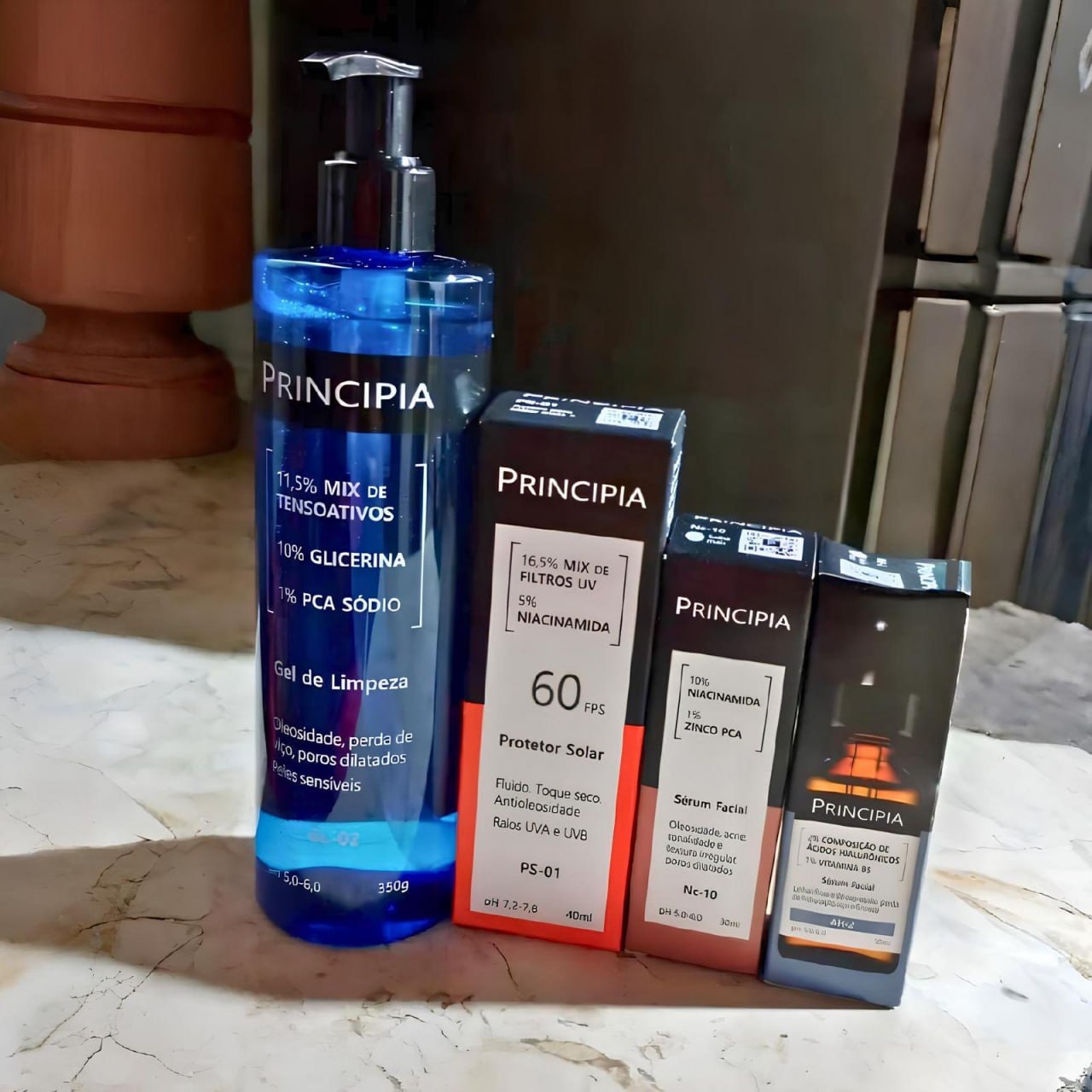 Kit Primeira Rotina Avançada Principia GL-02 + NC-10 + AH-2 + PS-01
