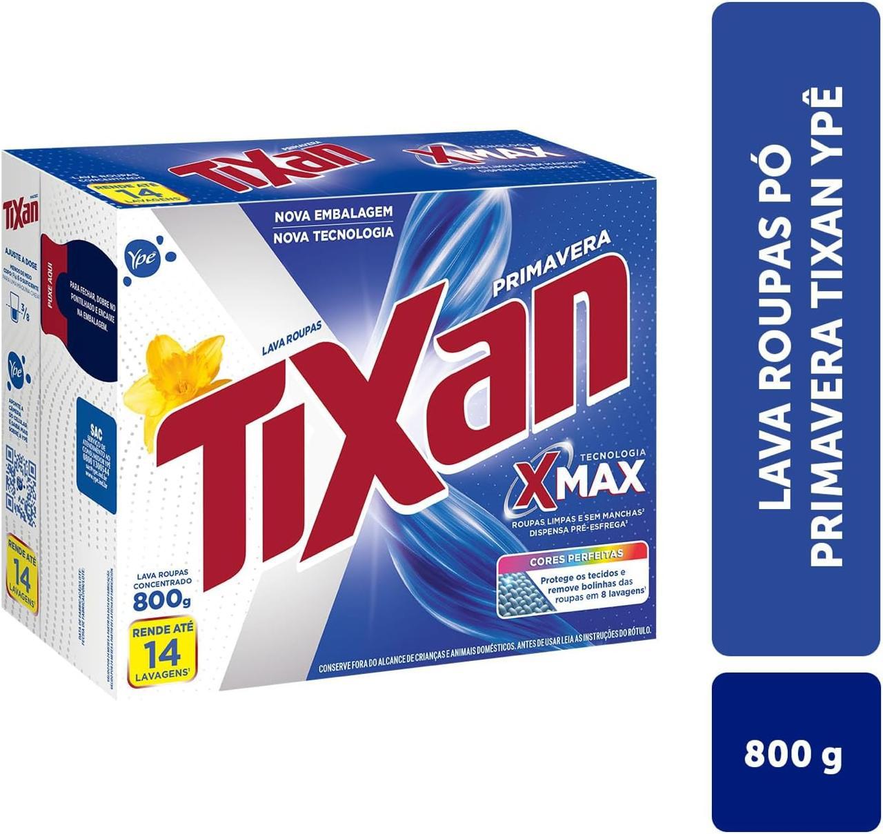 Ypê Lava Roupas em Pó Tixan Primavera 800g