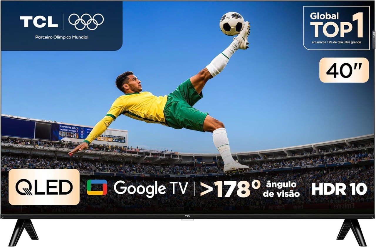 Smart TV TCL 40 Polegadas HD QLED Google TV