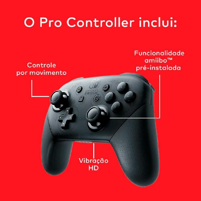 Controle Nintendo Switch Pro