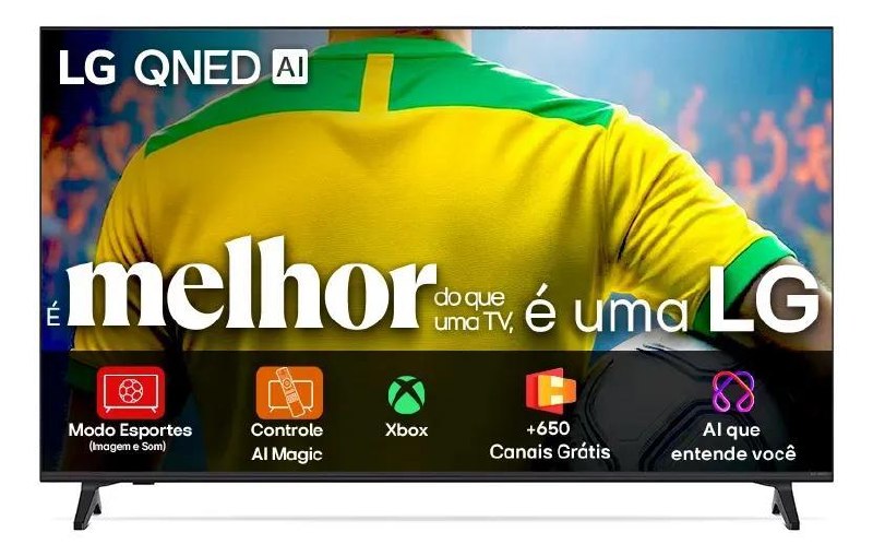 Smart TV 4K 65" LG Q-LED NANOCELL QNED73 Controle AI Magic