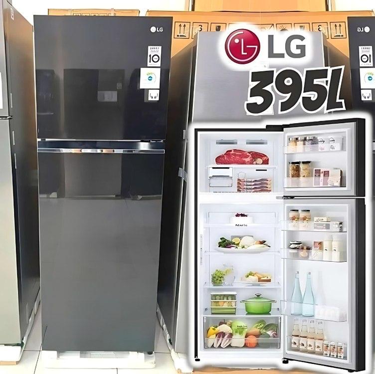 Geladeira LG Frost Free 395L Inverter Preta GN-B392PXG