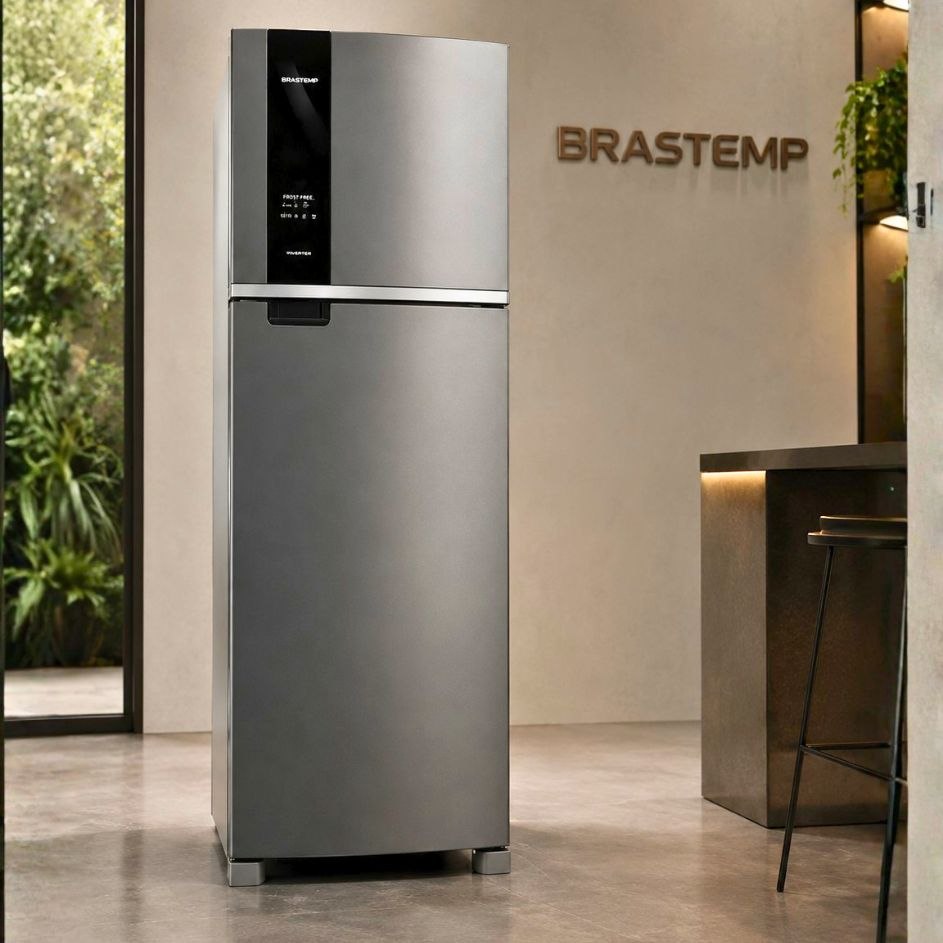 Geladeira Brastemp Frost Free Duplex 415 Litros Inox 110V